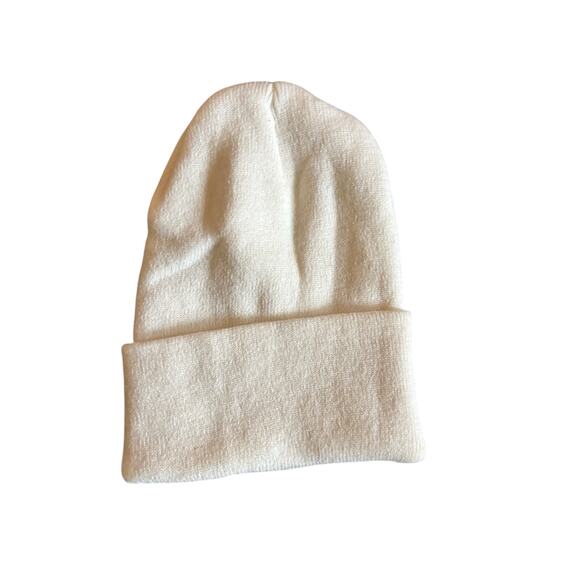 Carhartt Beanie Hat White Unisex Stocking Hat Beanie Essential Made in USA - Picture 2 of 3